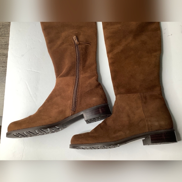 Stuart Weitzman Hilo suede over knee walnut boots 6 $798 - Picture 10 of 14